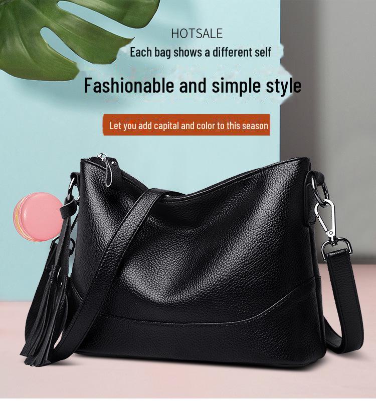 Women's 2022 Fashion Crossbody Bag - Korean Style Soft Leather Shoulder Bag for Middle-aged and Elderly Women