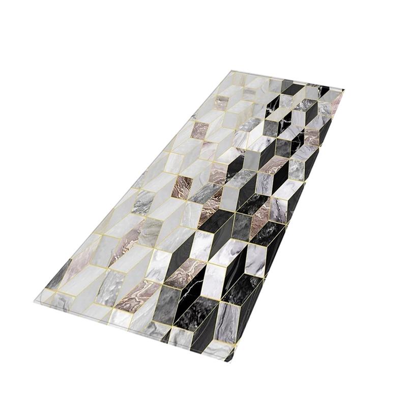 Area Rug Marble Pattern for Entry Way Living Room Hallways Modern Doormat