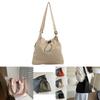 Stylish Street Trend Canvas Bucket Bag For Women 2024 Fashionable Large Capacity