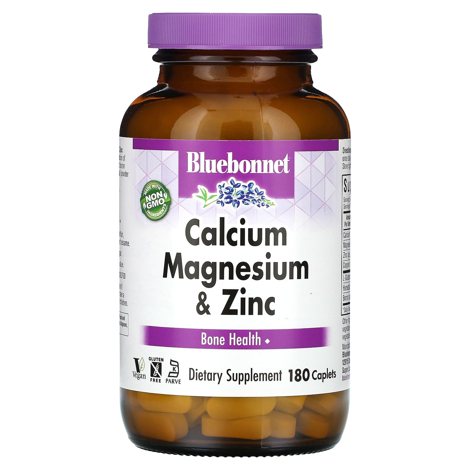 

Calcium Magnesium Plus Zinc, 180 Tablets