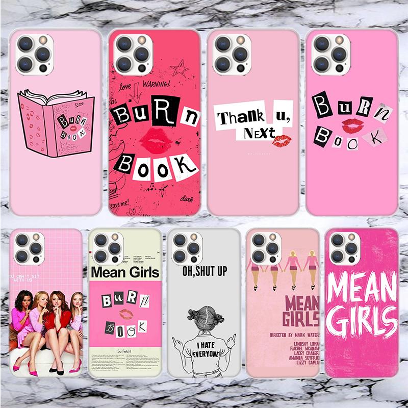 Mean Girls Burn Book Soft Phone Case For iPhone 16 15 14 13 12 11 Pro Max X XR XS 7 Plus 8 + SE 2020 Pattern Customized Cover 14