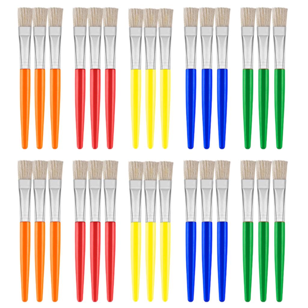 10/12/24/30Pcs Watercolor Paint Brush Children Paint Brush Kid Art Set for Oil Acrylics Watercolor Gouache Painting