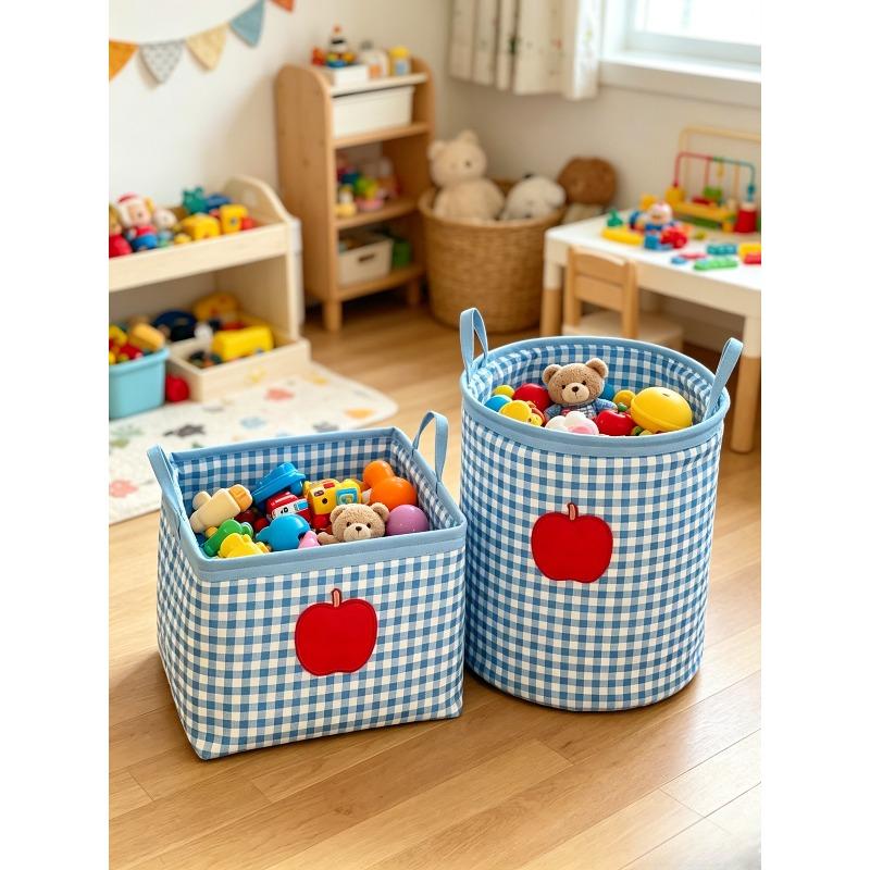 1/2pcs/set Collapsible Clothes Hamper Large Size Household Bathroom Dirty Clothing Storage Basket