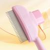 New Pet Comb for Cats & Dogs - Detangling Brush with Self-Cleaning Design, Anti-Shedding & Flea Removal Grooming Tool