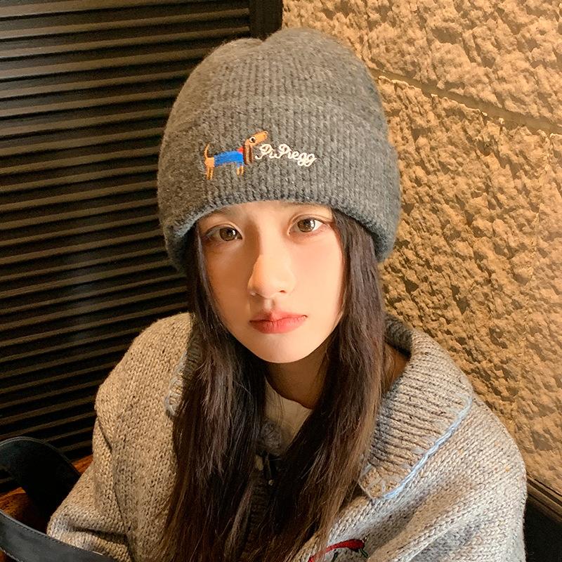 Versatile Commuting Warm Ear Protection Hooded Outdoor Cycling Large Head Circumference Cold Proof Knitted Hat