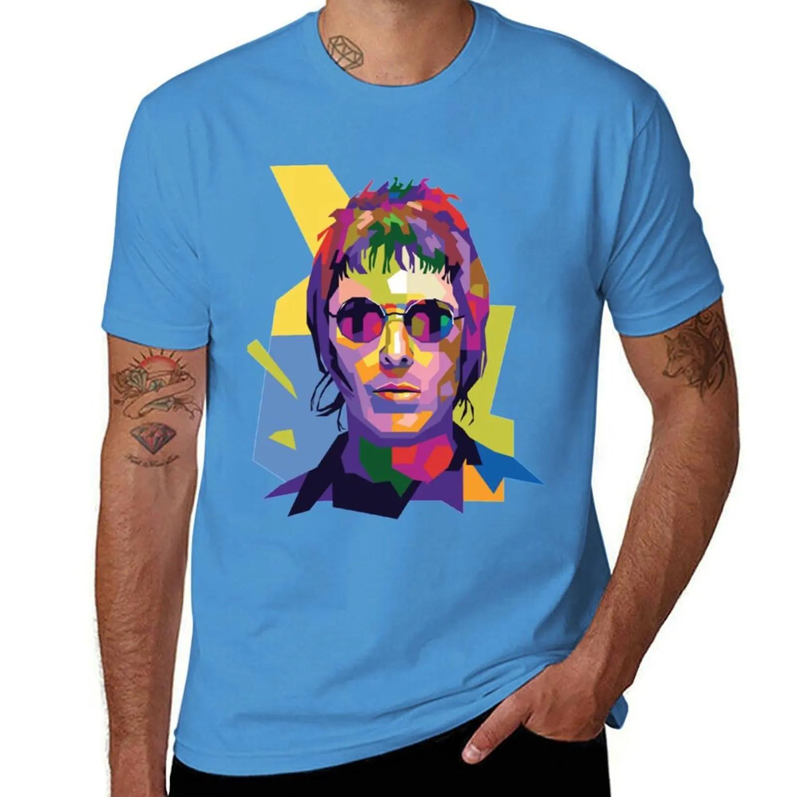 Liam Gallagher TShirt hippie clothes new edition shirts graphic tees shirts graphic tee heavy weight t shirts for men S