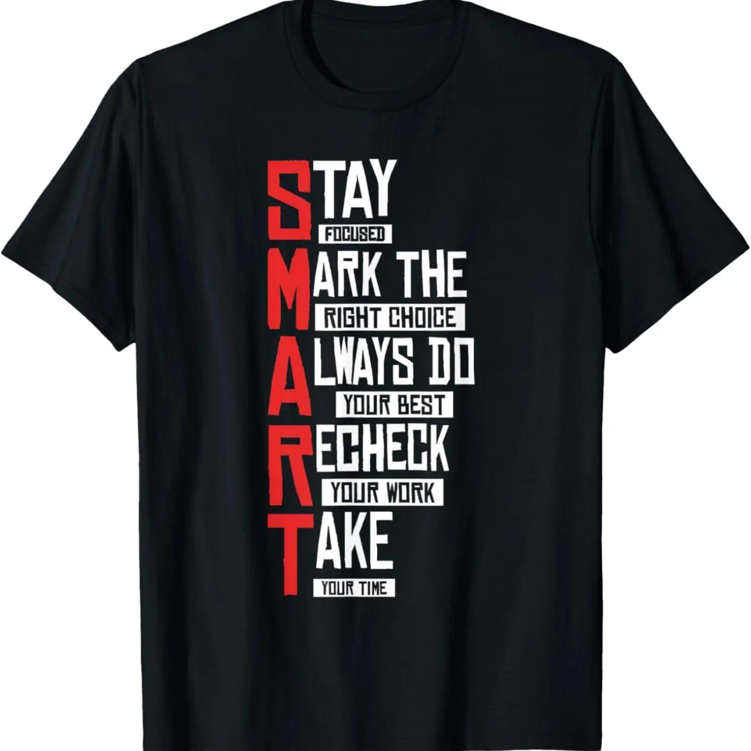 Test Day Teacher- SMART Design Testing Day Exam T-Shirt,100% cotton S
