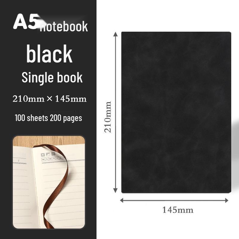High-End Soft Leather Business Notebook with Magnetic Buckle and Custom Logo - Ideal Gift Set
