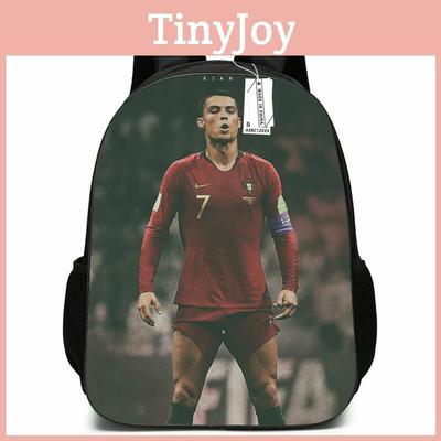Thème Ronaldo Cristiano Sac à dos imprimé Sac à dos respirant d'extérieur Sac d'école Étudiant