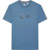 2023 Autumn New Basic Simple Casual Sun Protection Cool Feeling Short Sleeve Knit T-Shirt Men Tops Planet-Blue F11M341101F-BU