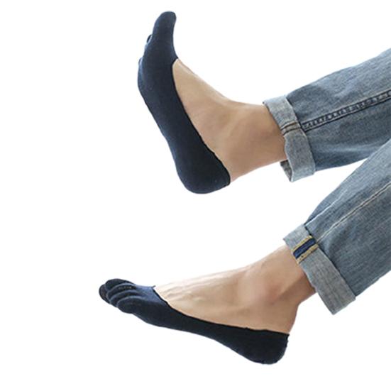 1 Pair Split Toe Socks Comfortable Breathable Cotton Anti-slip Low Cut Socks for Camping