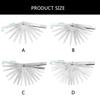 Feelers Gauges Set Stainless Steel Metric and Standard Thickness Gauges Tapered Feelers Gauges Measuring Tool