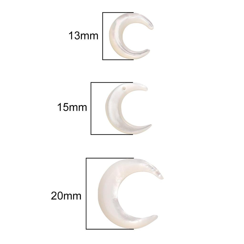 Natürliche weiße Muschel-Anhänger für DIY-Halskette, Armband, Ohrringe, Schmuckherstellung