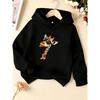 Children's Hooded Sweater Sunglasses Cool Handsome Giraffe Print Casual Comfortable Soft Spring and Autumn Models