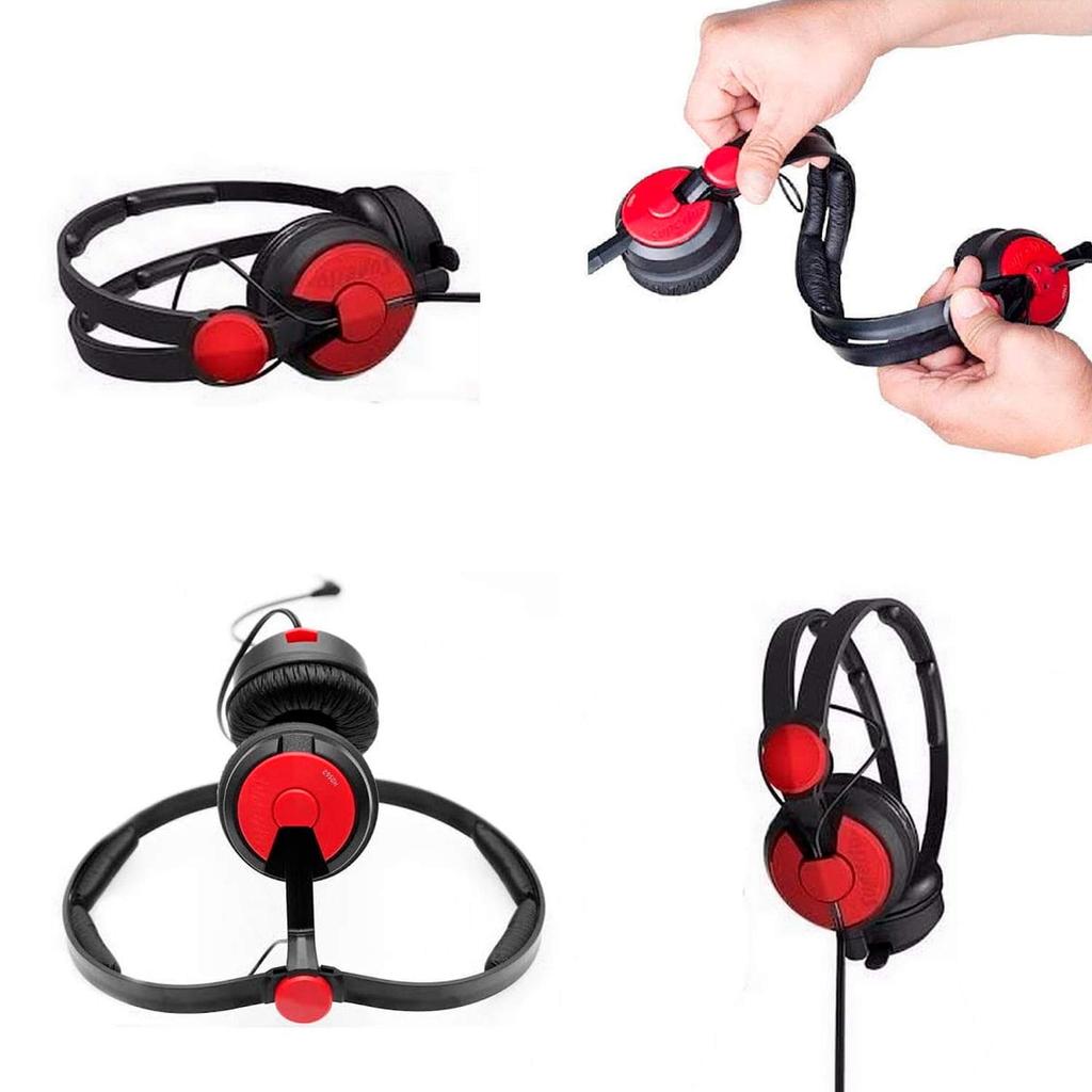 Superlux Closed-Back Multi-Purpose Headphones, Red, HD562 Red