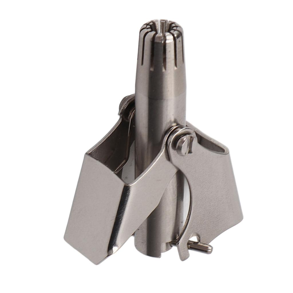 Manual Nose Hair Trimmer 360 Degrees Rotate Stainless Steel with R Round Head Nasal Hair Trimmer for Men