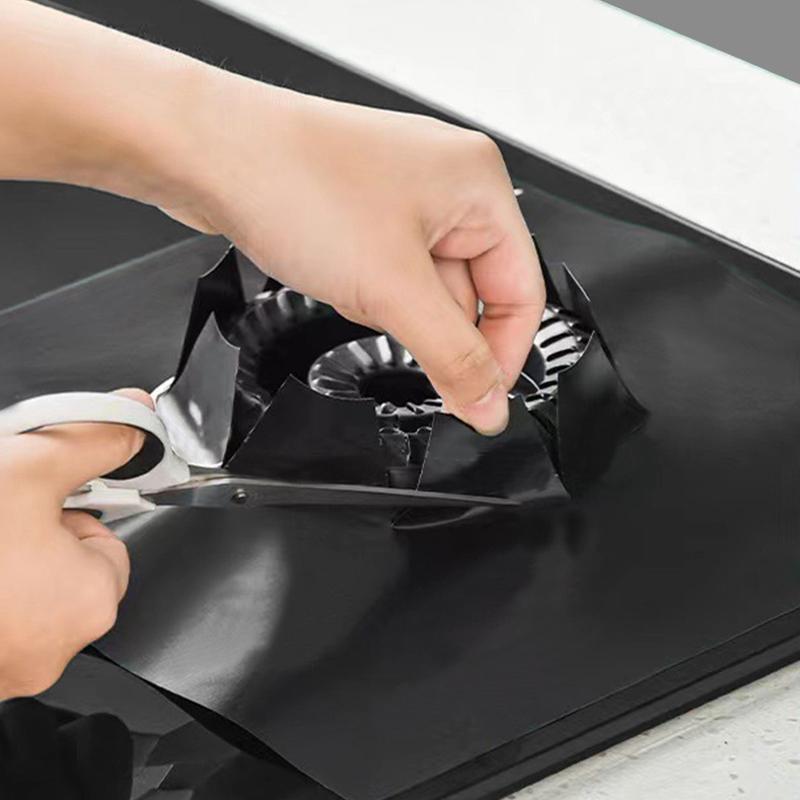 5-Hole Gas Stove Pad Protective Cover Anti-dirty Non-stick Pad Reusable Stovetop Scratch Protector Pads Kitchen Tool Accessories