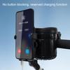 Water Cup Holder 3 in 1 Stroller Cup Holder with Phone Mount 360 Degrees Rotatable Drink Holder Non Slip Easy Install Removable Stroller Accessories