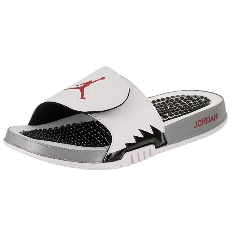 Air Jordan Hydro 5 Slide 'White Red Silver' 555501-112