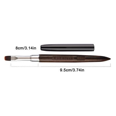 Nail Liner Brush Wooden Handle Reusable Anti-Slip French Lines Flower Painting Brush Diy Fine Details Manicure Tools