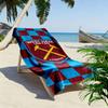 WHUFC Logo Aufdruck Strandtuch, Großes Weiches Schnelltrocknendes Handtuch für Strand Camping Schwimmen