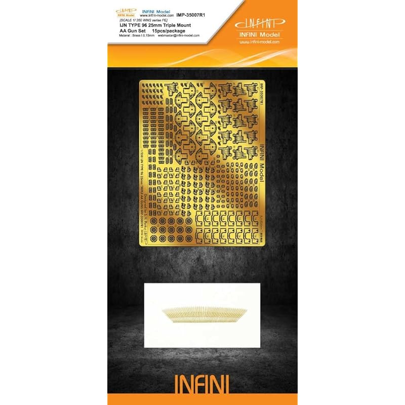 

infini model 1/350 Japanese navy Type 96 25mm triple machine gun plastic model