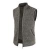 Autumn and Winter Men's Coat Warm Outer Wear Vest Casual Sleeveless Jacket Thermal Stand Collar Waistcoat