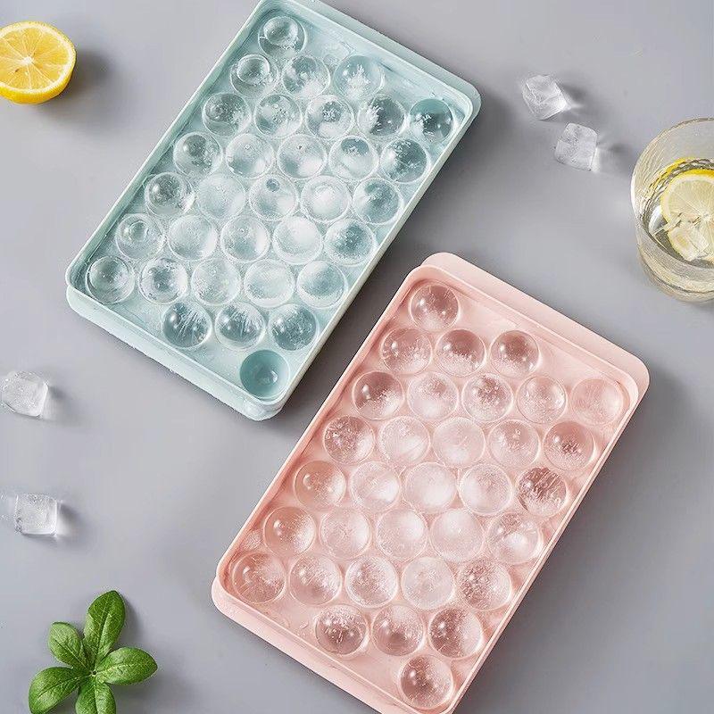

Influencer Creative Spherical Ice Ball Mold – DIY Food-Grade Ice Tray Pink Ice Ball Mold - 33 Balls