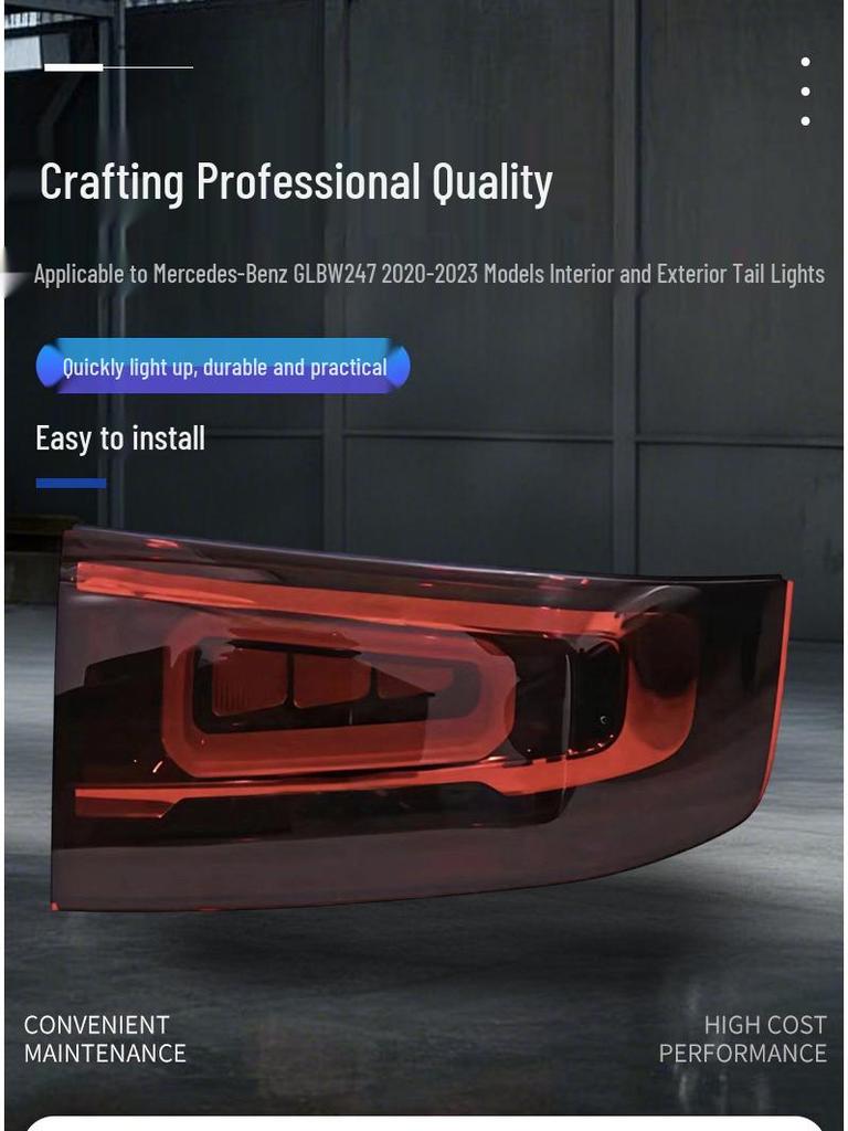 Compatible Rear Tail Lights for 2020-2023 Mercedes-Benz GLB W247