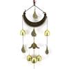 Crescent Bronze Alloy Wind Chimes Home Decoration Wind Bell Outdoor Yard Garden Living Room Wind Chimes