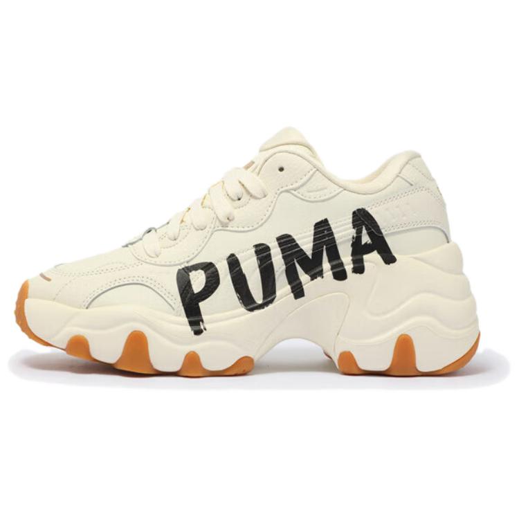 Puma Pulsar Wedge Comfortable Versatile Low-Top Dad Shoes Women sneaker Off-White 402050-01