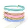 Relieve Fatigue Healthy Magnetic Wire Rope Bracelet Ladies Necklace Easy Adjustable Pink Red Blue Silver Gold Cord Wrap Bracelet