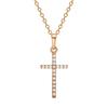 Punk Cross Cross Necklace Zircon Clavicle Chain New Pendants  for Women Men