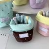 User Friendly Cloth Pen Pouches With Spacious Interior Dot Pattern Lightweight Student Essential For Classroom