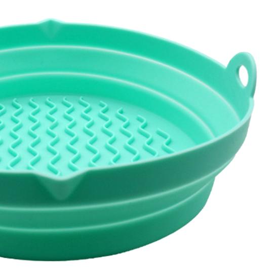 Baking Pan with Double Handle Not Sticky Foldable Silicone Dining Room Oven