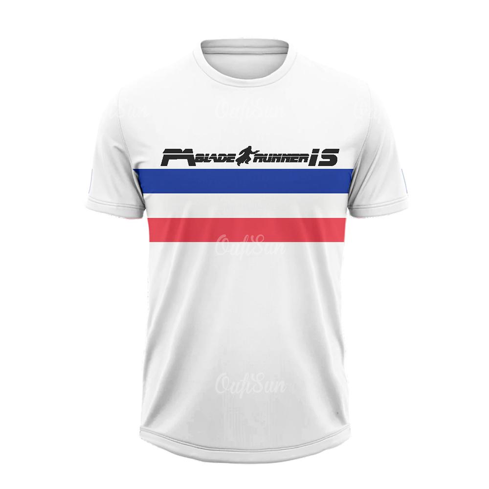 Summer T Shirt For Men Casual Short Sleeve Paris Letter Print Tops Outdoor Sports Fitness Clothing Quick-drying T-shirts