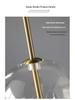 Nordic Minimalist Transparent Glass Ball Pendant Light for Bedroom or Bar