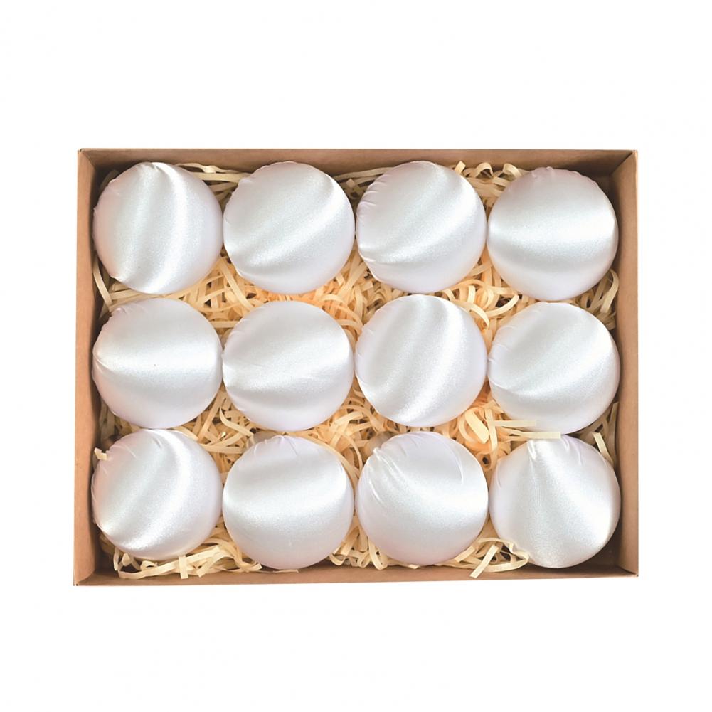 12Pcs 6cm Flocked Christmas Ornaments – Shatterproof Velvet Ball with Metal Buckle, Hanging Xmas Tree Decor for Holiday Party