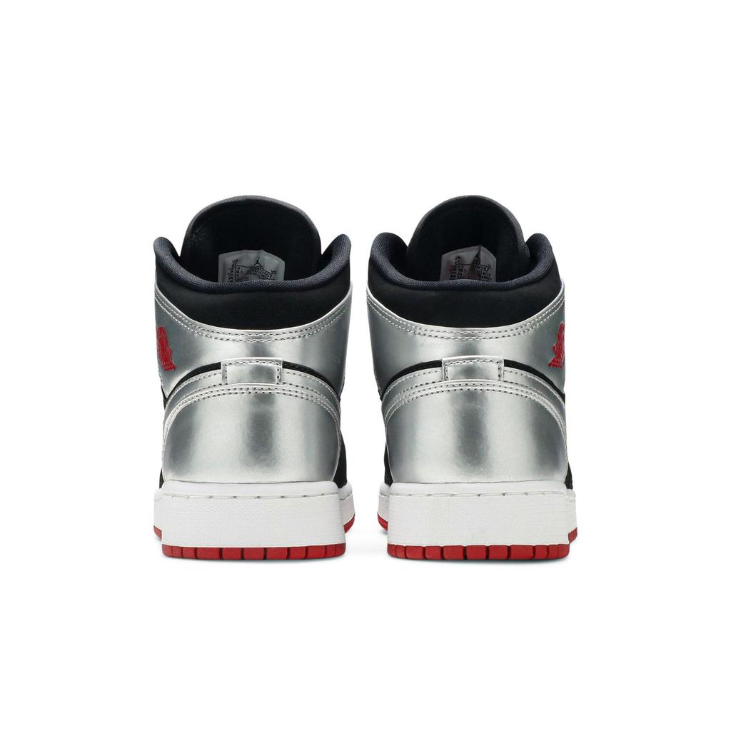 Air Jordan 1 Retro Mid Grade School 'Johnny Kilroy' (Unisex) Black / Gym Red Kids' Basketball Shoes 554725 057