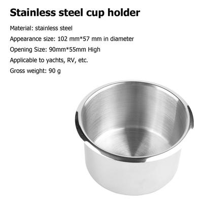 5-1pc Stainless Steel Cup Drinking Holder Portable Durable Cup Organizer for Marine Boat Car Truck Camper Storage Car Accessorie