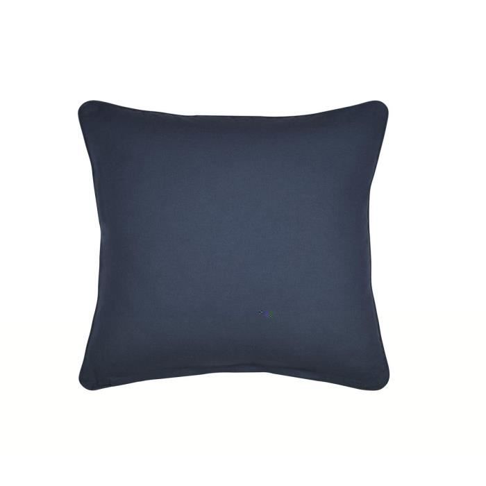 Coussin - Pop color - 45 x 45 cm - Bleu marine - Déhoussable - Design contemporain