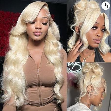 Front lace wig cover, European and American women gradually change color wig cover long curly hair large waves multi-color optional