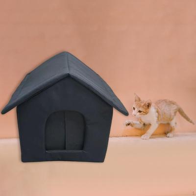 Oxford Cloth Cat Shelter Weather Resistant Kennel Pet Supplies Furniture Bed Portable Outdoor Stray
