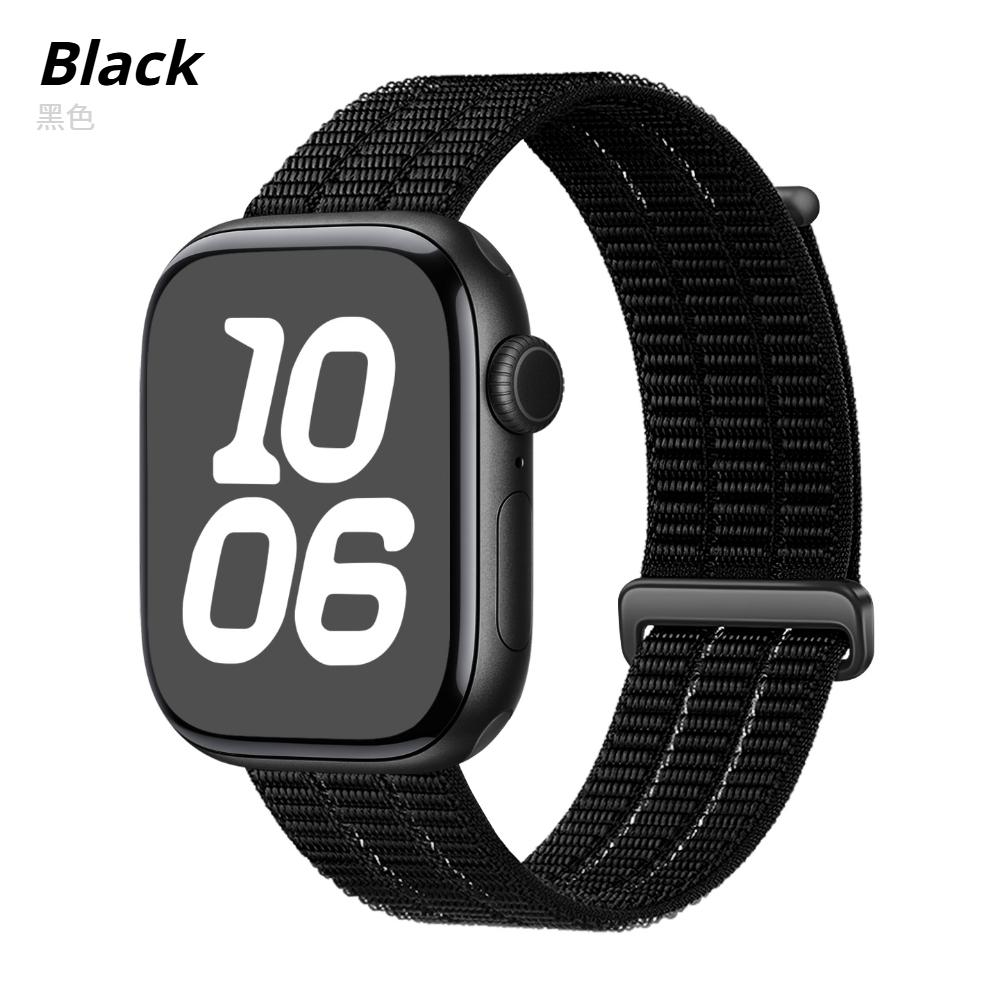 

Unisex Exercise Breathable Nylon Wristband For Apple Watch Series 11 Band 46mm 40mm 41mm 38mm 42mm 44mm 45mm for iWatch S10/9/8/7/SE Ultra3 49MM Strap 38/40/41/Series11/10 42mm