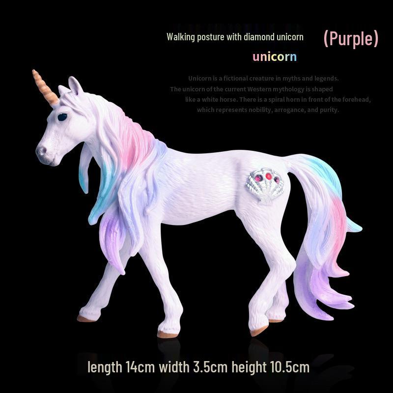 European Mythical Pegasus Unicorn Toy Model: Elf, Mythical Creature, Magic Beast 