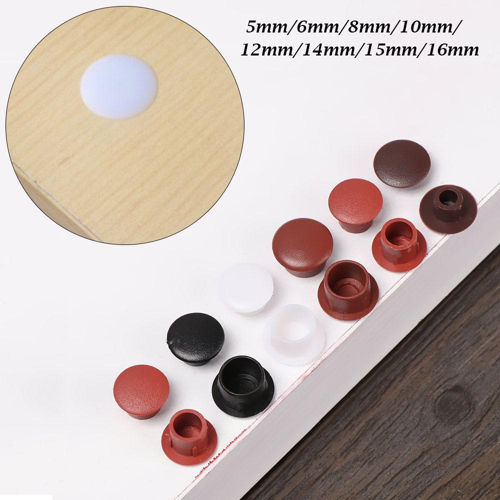 50Pcs Practical Hardware Hole Ornament Exterior Furniture Hole Covers Dust Plug Stopper Screw Decor Protective Cap