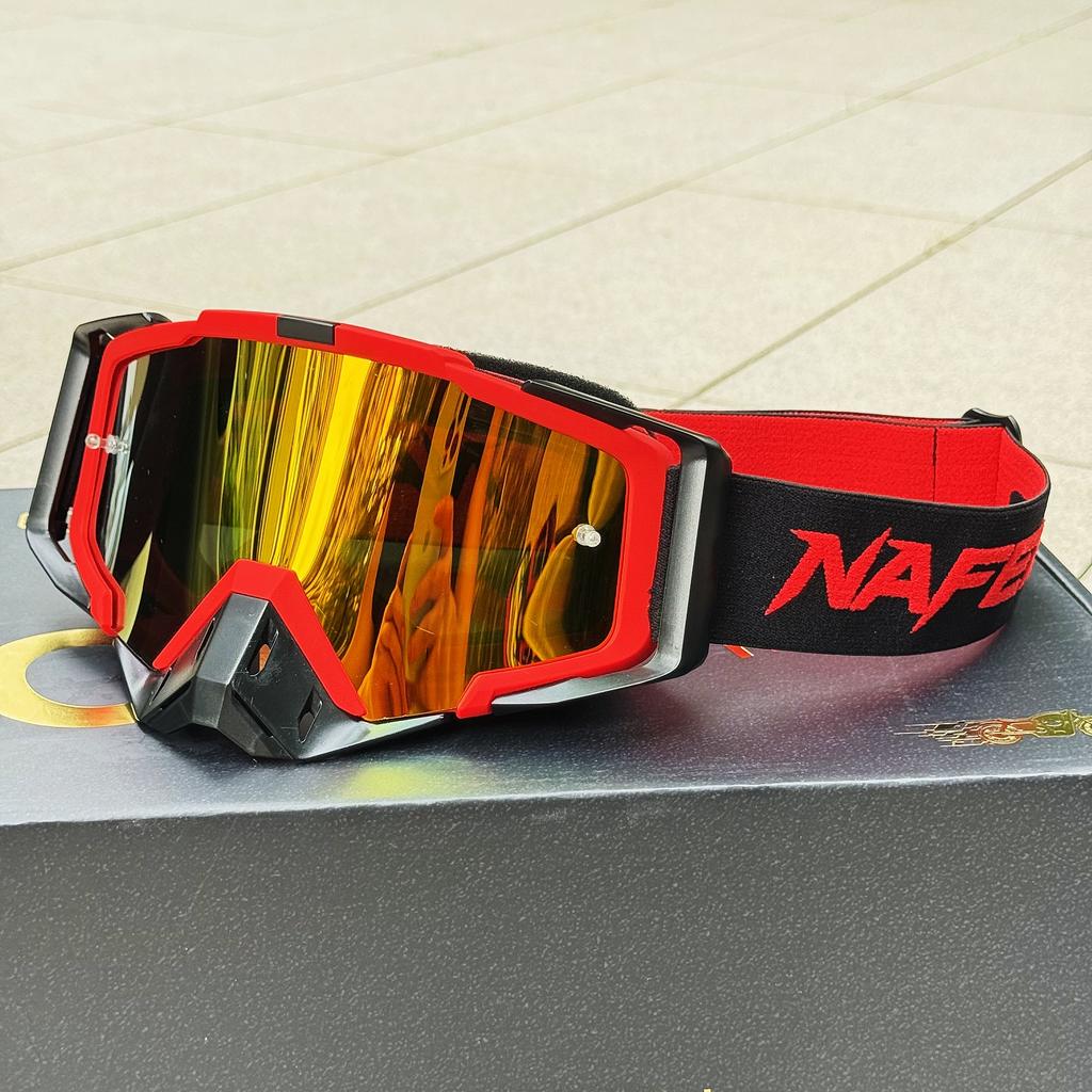 NAFEIB ATV Dirt Bike Goggles Motorcycle Glasses Off-Road MX Anti-UV Windproof Eyewear Helmet Mask Gafas for Motocross Racing