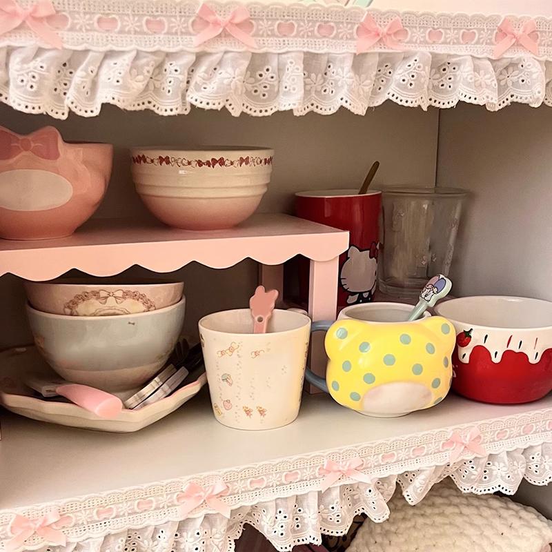 1yard Skirt Lace Accessories DIY Material Polyester Ribbon Embroidery Decorative Sewing Edges DIY Crafts 7cm Wide