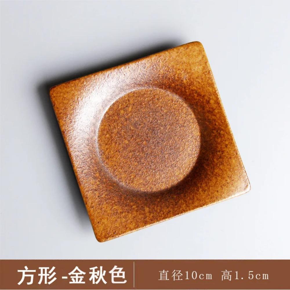 Japanese Vintage Tea Cup Set Ceramic Coffee Mug Rust Glaze Milk Cafe Cup with Wood Handle Water Cup Teacup Home Office Drinkware