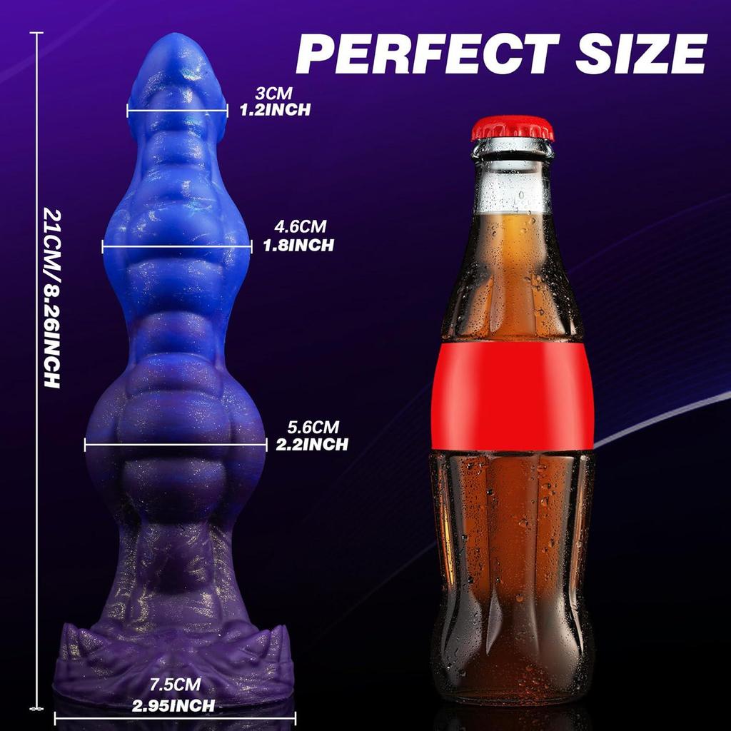 Alien-Inspired Suction Cup Dog Penis Anal Plug - SM Sex Toy